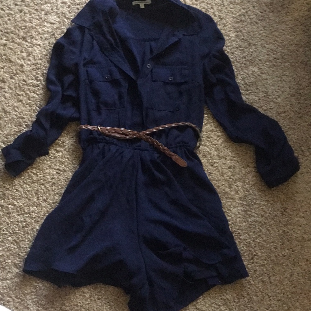 Navy Blue Romper